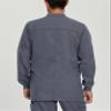 Landau Proflex Tailored Fit Stretch 3-Pocket Warm-Up Scrub Jacket for Men 3170 Steel LGE view 3