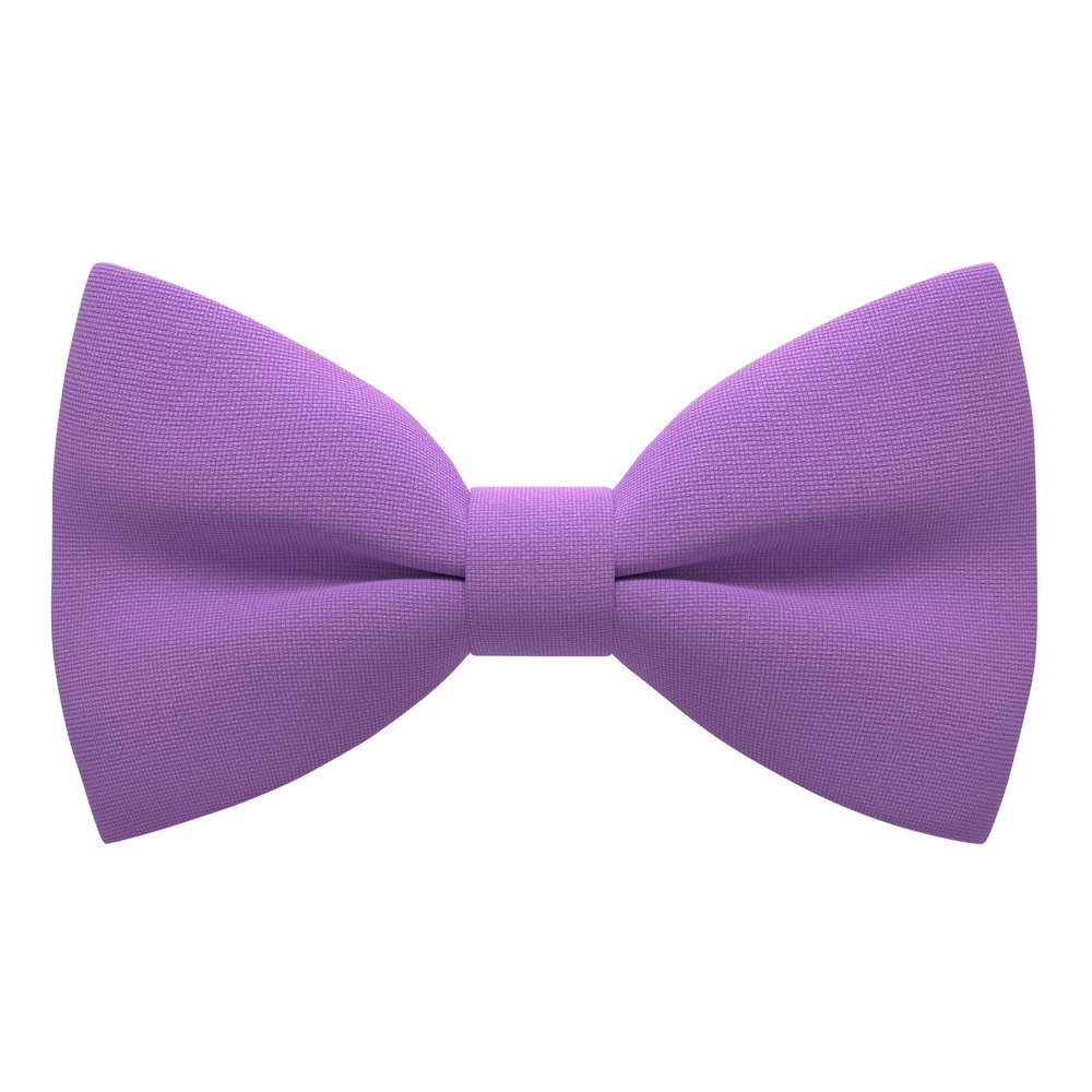 Bow Tie House Men's Classic Pre-Tied Bow Tie Formal Solid Tuxedo (Large, Lilac Bouquet)