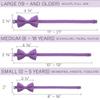 Bow Tie House Men's Classic Pre-Tied Bow Tie Formal Solid Tuxedo (Large, Lilac Bouquet) view 4