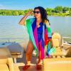 Hibluco Women's Summer Chiffon Floral Kimono Cardigan Long Swimwear Cover Ups view 3