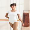 DANSHOW Women Short Sleeve Ballet Leotards for Adult Dance(YW4027-XL-07) view 3