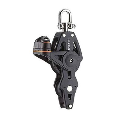 JZ Sailboat 1 3/8" Single Swivel Shackle Fiddle Becket Angle Fairlead Cleat Block