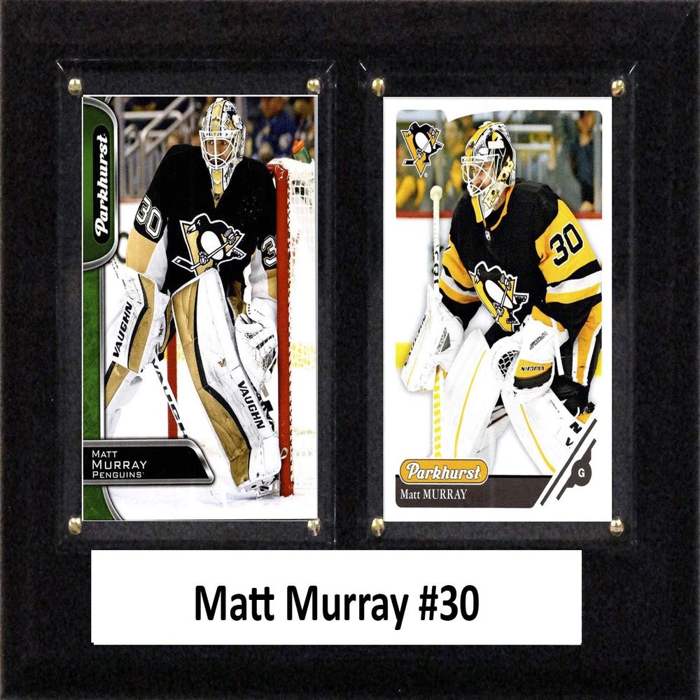 C&I Collectables NHL Pittsburgh Penguins Mens 68MATTMURRAYNHL 6"x8" Matt Murray Pittsburgh Penguins Two Card Plaque, Brown, N/A
