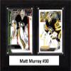 C&I Collectables NHL Pittsburgh Penguins Mens 68MATTMURRAYNHL 6"x8" Matt Murray Pittsburgh Penguins Two Card Plaque, Brown, N/A view 1