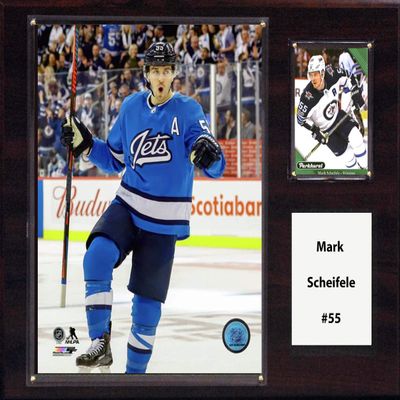 C&I Collectables NHL Winnipeg Jets Mens 1215SCHEIFELENHL 12"x15" Mark Scheifele Winnipeg Jets Player Plaque, Brown, N/A