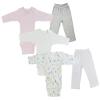 bambini Infant Girls Long Sleeve Onezies and Track Sweatpants Grey/White view 1