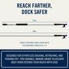 RainierSupplyCo Boat Hook with Telescoping Extension Push Pole for Docking & Mooring - Extends from 4.5 to 8 ft - Floating & Lightweight Boating Pole with Nylon Tip & Threaded End for Boat Accessories view 3