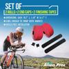 ALIEN PROS Bike Handlebar Tape PU (Set of 2) Red - Enhance Your Bike Grip with These Bicycle Handle bar Tape - Wrap Your Bike for an Awesome Comfortable Ride (Set of 2, Red) view 4