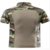 AKARMY Men's Military Short Sleeve T-Shirt, Tactical Cargo Pullover Polo Shirts, Outdoor Camo Shirt with 1/4 Zipper 0312 CP view 2