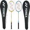 Yonex GR 303 Aluminum Blend Badminton Racquet with Full Cover, Set of 2 (Yellow/Blue) view 1