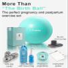Tumaz Birth Ball for Pregnancy & Labor - Including Birthing Ball/Peri Bottle/Yoga Strap/Non-Slip Socks for Exercises Set with Quick Foot Pump & Instruction Poster view 2