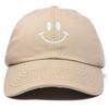 DALIX Smile Baseball Cap Smiling Face Happy Dad Hat Men Women Teens in Khaki view 1