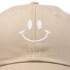 DALIX Smile Baseball Cap Smiling Face Happy Dad Hat Men Women Teens in Khaki view 2