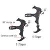 SHARROW Archery Bow Release Aids 3 Fingers 4 Fingers Bow Release Automatic Thumb Trigger Caliper 360 Degree Rotate Clamp Compound Bow Accessories view 2