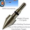 100 Grain Archery Field Points Stainless Steel Arrow Bullt ponts with Arrow Pedesta for Target Practice (12 Pack) by Yeseje (17/64-100gr) view 2