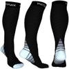 Physix Gear Compression Socks - Best Men & Womens Compression Socks for Circulation, Running, Nurses, Athletic Use Sock Compression, Blood Pressure Socks, Calcetines de Compresion, Black/Grey, XXL view 1