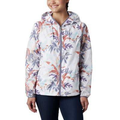 Columbia Women's Side Hill Printed Windbreaker, New Moon Magnolia Floral, X-Large