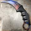 TruBlu Supply Doppler Karambit Hawkbill Full Tang Neck Knife w/ABS Sheath (Limited Edition) (Marble Fade) view 2