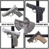 Hold Up Displays Wall Mount Gun Rack for 5 Handguns Pistols and Revolvers of All Calibres - Adjustable Modular Modern Gun Rack - Black - HDTK509-B view 2