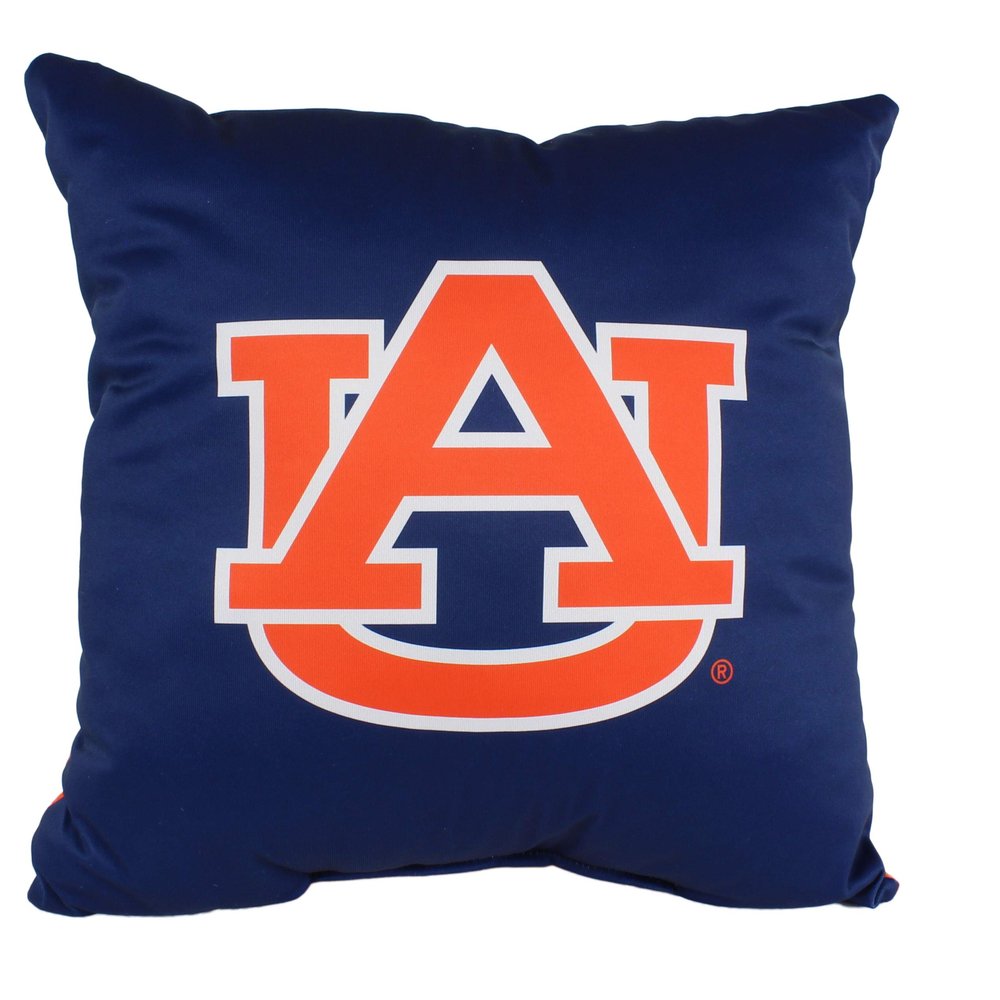 College Covers Everything Comfy Auburn Tigers 16" Decorative Pillow Reversible 2 Unique Sides