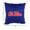 College Covers Everything Comfy Ole Miss Rebels 16" Decorative Pillow Reversible 2 Unique Sides view 4