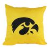 College Covers Everything Comfy Iowa Hawkeyes 16" Decorative Pillow Reversible 2 Unique Sides view 1