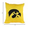 College Covers Everything Comfy Iowa Hawkeyes 16" Decorative Pillow Reversible 2 Unique Sides view 4