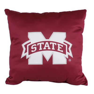 College Covers Everything Comfy Mississippi State Bulldogs 16" Decorative Pillow Reversible 2 Unique Sides