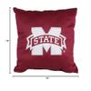 College Covers Everything Comfy Mississippi State Bulldogs 16" Decorative Pillow Reversible 2 Unique Sides view 4