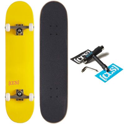 [CCS] Logo Skateboard Complete Yellow 7.50"