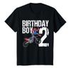 2 Year Old Dirt Bike Birthday Party Motocross MX 2nd Gift T-Shirt view 1