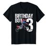 3 Year Old Dirt Bike Birthday Party Motocross MX 3rd Gift T-Shirt view 1