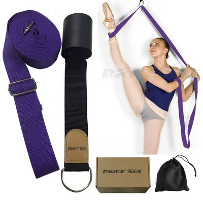 Leg Stretch Band - To Improve Leg Stretching - Easy Install on Door - Perfect Home Equipment For Ballet, Dance And Gymnastic Exercise Flexibility Stretching Strap Foot Stretcher Bands (purple)