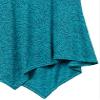 Star Vixen Women's Petite Short SLV Flattering Hanky Hem Sweater Knit Top, Teal, PS view 2