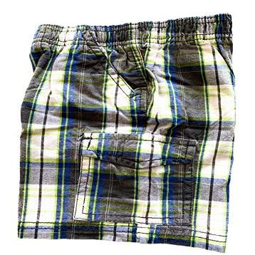 Toughskins Boys Plaid Shorts Size M (5-6) Green