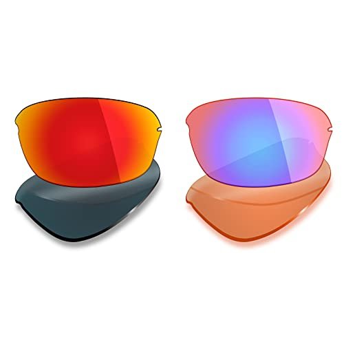 Mryok 2 Pair Polarized Replacement Lenses for Oakley Half Wire 2.0 Sunglass - Options