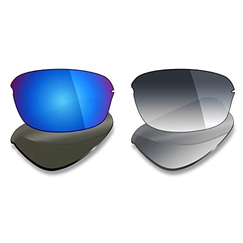 Mryok 2 Pair Polarized Replacement Lenses for Oakley Half Wire 2.0 Sunglass - Options