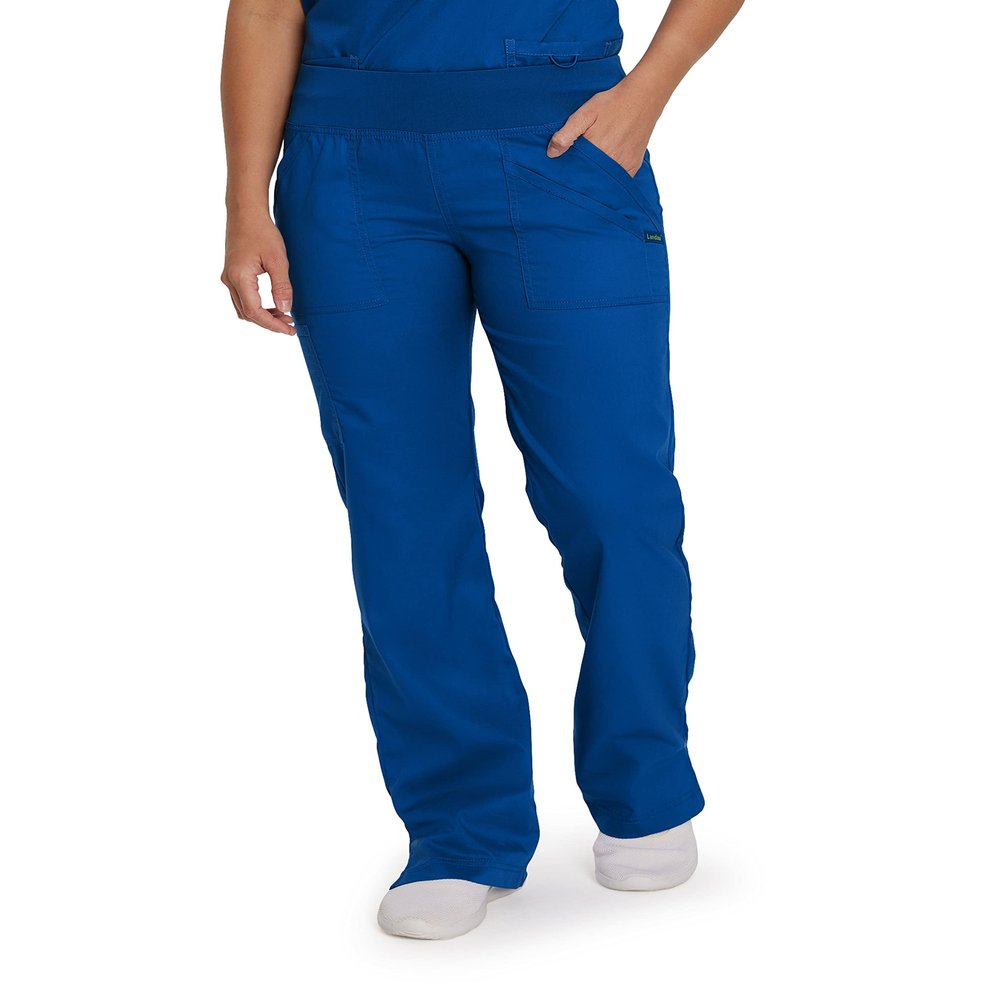 Landau Proflex Tailored Fit Comfort Stretch 4-Pocket Scrub Pants for Women 2043 Galaxy