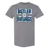 AS1175 - Butler Bulldogs Hibiscus Pattern Blocks T Shirt - 2X-Large - Graphite Heather view 1