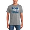 AS1175 - Butler Bulldogs Hibiscus Pattern Blocks T Shirt - 2X-Large - Graphite Heather view 4