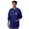 Landau Proflex Tailored Fit Stretch 3-Pocket Warm-Up Scrub Jacket for Men 3170 True Navy view 1