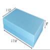 888 Display - Pack of 10 Boxes of 5 7/16" x 3 1/2" x 1"H Light Blue Kraft Cotton Filled Jewelry Boxes view 2