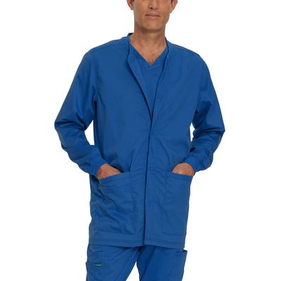 Landau ProFlex Tailored Fit Stretch 3-Pocket Warm-Up Scrub Jacket for Men 3170