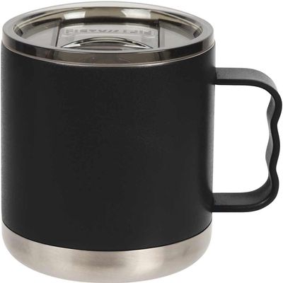 FIFTY/FIFTY 15oz - Matte Black Camp Mug with Slide Lid