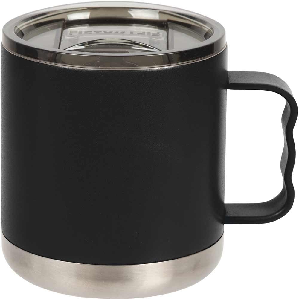 FIFTY/FIFTY 15oz - Matte Black Camp Mug with Slide Lid