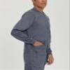 Landau Proflex Tailored Fit Stretch 3-Pocket Warm-Up Scrub Jacket for Men 3170 Steel XXL view 3