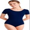DANSHOW Women Short Sleeve Ballet Leotards for Adult Dance(YW4027-XL-14) view 1
