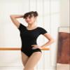 DANSHOW Women Short Sleeve Ballet Leotards for Adult Dance(YW4027-XXL-06) view 4