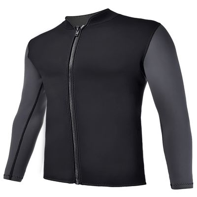 REALON Wetsuits Top Jacket Women Men 2mm Neoprene Long Sleeve Shirt 3mm Front Zipper Vest Wet Suit Keep Warm for Adult Youth Kids Diving Surf Swim Water Sports