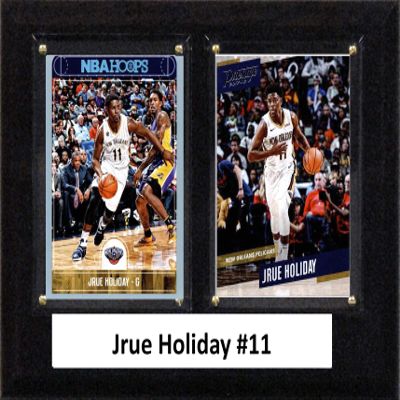 C&I Collectables NBA New Orleans Pelicans Mens 68HOLIDAYNBA 6"x8" Jrue Holiday New Orleans Pelicans Two Card Plaque, Brown, N/A